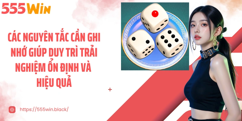 Các nguyên tắc cần ghi nhớ giúp duy trì trải nghiệm ổn định và hiệu quả